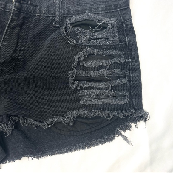 Fringed Denim Shorts - Picture 2 of 3